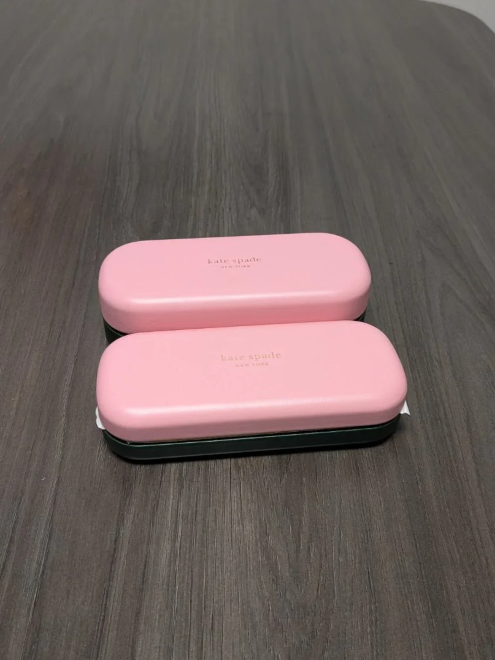 NEW SMALL/REGULAR Kate Spade Pink and Green Authentic Eyeglasses Sunglasses Case